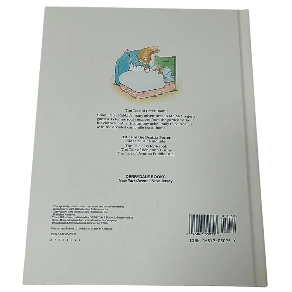 Lot of 3 Beatrix Potter Classic Tales Beautiful Large Hardcover Books 1991